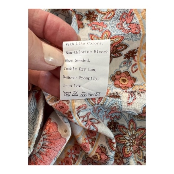 EUC BTFBM boho floral empire waist dress – size XL - Picture 10 of 10